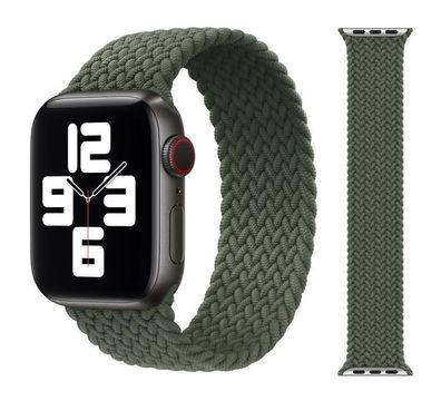 Original Apple Braided Solo Loop Armband 38/40/41mm Größe 7 Inverness Green