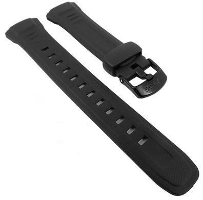 Casio Uhrenarmband 18mm | Resin schwarz WV-58, WV-58E, WV-58J, WV-M60