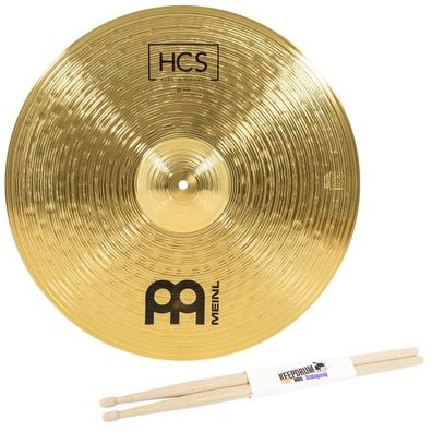 MEINL HCS Ride Becken 20 mit Schlagzeugstöcken