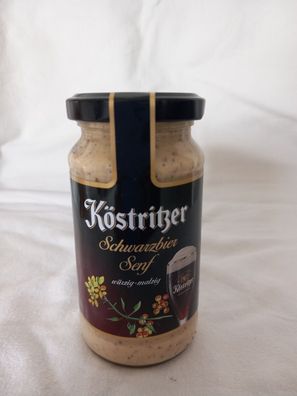 Köstritzer Schwarzbier Senf mittelscharf 200 ml Glas