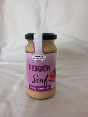 Feigen Senf mittelscharf 200 ml Glas - Achtung Haltbar: 28.02.2025