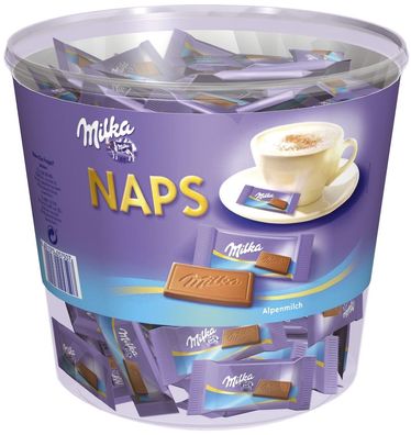 Milka 1226695005 Schokotäfelchen NAPS - Alpenmilch