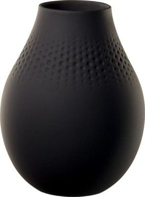 Villeroy & Boch Manufacture Collier noir Vase Perle hoch