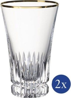 Villeroy & Boch Grand Royal Gold Longdrinkglas Set 2tlg