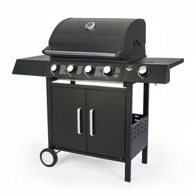 El Fuego Gasgrill San Angelo 4 Brenner AY0582 mit Seitenbrenner BBQ Grill