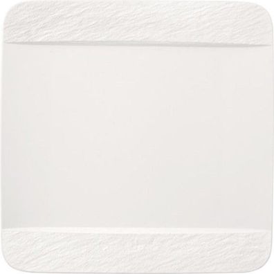 Villeroy & Boch Manufacture Rock Blanc Speiseteller quadratisch