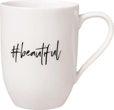 Villeroy & Boch Statement Becher mit Henkel "#beautiful" A U S L A U F !