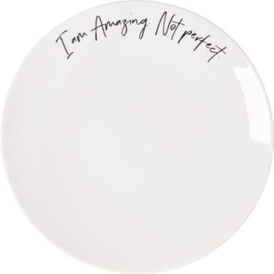 Villeroy & Boch Statement Frühstücksteller / Kuchenteller "I´m amazing. Not perfect."