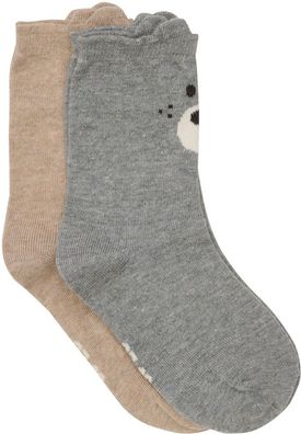 Minymo Kinder Socke Socks with 3D Effect (2-Pack) 6634