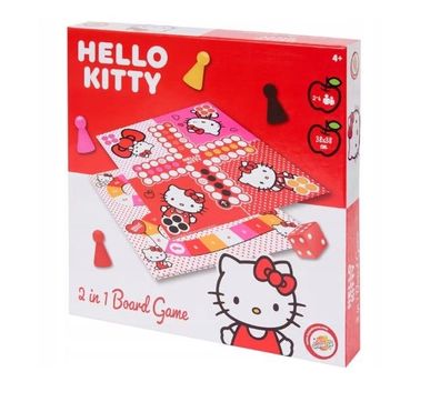 Hello Kitty 2 in1 Brettspiel Game 38x 38 cm Spiel Kinderspiel Gesellschaftsspiel