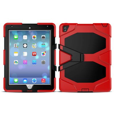 3in1 Outdoor Hülle für Apple iPad 2017 9.7 Zoll Hardcase Tablet Hybrid