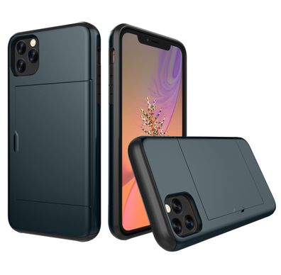 Schutzhülle für Apple iPhone 11 Pro 2019 5.8 Zoll mit Kartenfach Case Tasche