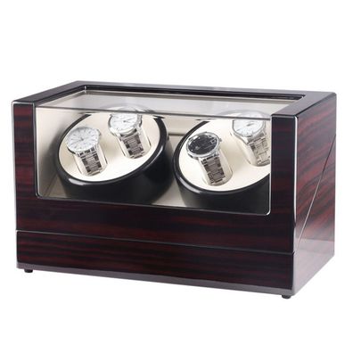 Uhrenbeweger für 4 Automatikuhren Uhrendreher Watch Winder Uhrenbox Holz Vitrine