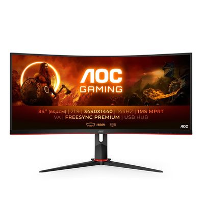 AOC 86,0cm (34") CU34G2X/BK 21:09 2xHDMI+DP+USB Curved