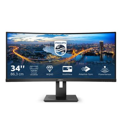 86,4cm/34 (3440x1440) Philips B-Line 345B1C Curved 5ms 21:9 USB 2xHDMI DisplayP... ->