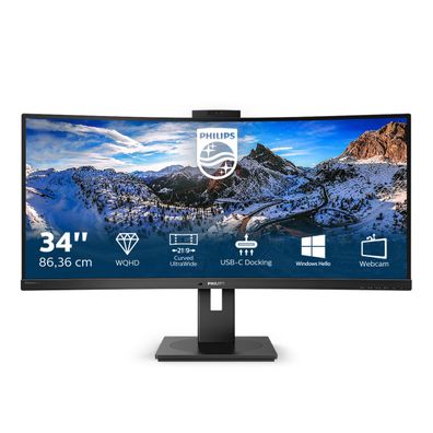 Philips P-line 346P1CRH - LED-Monitor - gebogen - 86.36 cm (34") - HDR