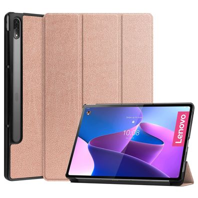 Cover für Lenovo Tab P12 Pro 12.6 Zoll Tablethülle Schlank Sleep/Wake in Bronze