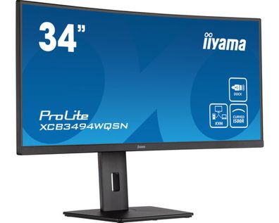 IIYAMA TFT XCB3494WQSN 86.4cm black 34/3440x1440/DP/HDMI/KVM/curved/höv