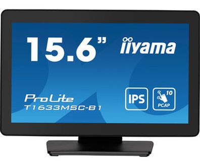 IIYAMA 39.5cm (15,6") T1633MSC-B1 16:9 Touch HDMI+DP+USB retail