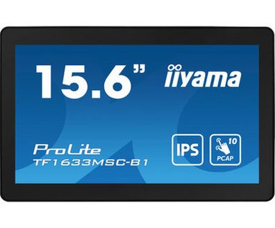 IIYAMA 39.5cm (15,6") TF1633MSC-B1 16:9 Touch HDMI+DP bl retail