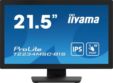 IIYAMA 54.6cm (21,5") T2234MSC-B1S 16:9 M-Touch HDMI+DP IPS retail