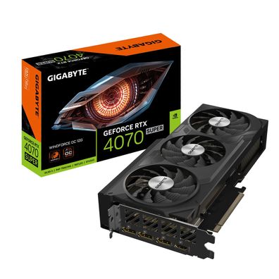 RTX 4070 Super 12GB Gigabyte Windforce OC GDDR6X 3Fan