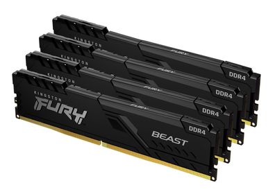 DDR4 128GB PC 3600 CL18 Kingston KIT (4x32GB) FURY Beast Bl Kit