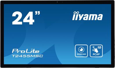 IIYAMA T2455MSC-B1 60,96cm 24Zoll IPS 1920x1080 Bonded PCAP 10P Touch Flat Beze... ->