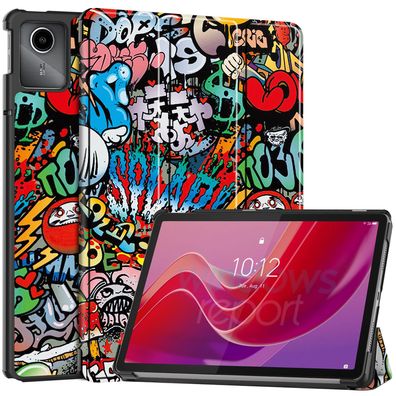 Lobwerk Hülle für 11" Lenovo Tab M11 2024 Stifhalter Leicht Smart Case Cover