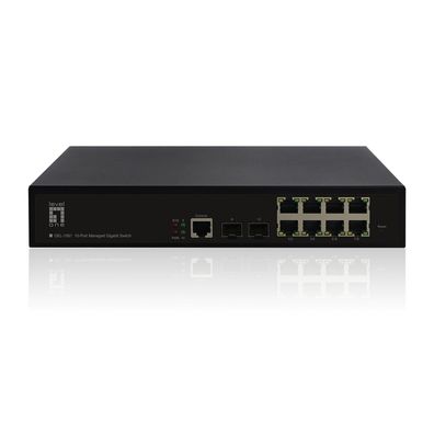 LevelOne Switch 8x GE GEL-1061 2xGSFP 19"