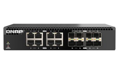 QNAP QSW-3216R-8S8T - Switch - 8 x 100/1000/2.5G/5G/10GBase-T + 8 x 10Gb Ethernet SFP