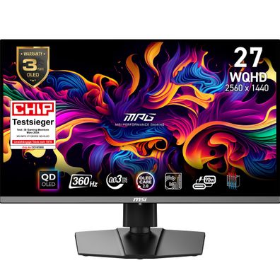 MSI MPG 271QRXDE QD-OLED - OLED-Monitor - Gaming - 67.3 cm (26.5") - 2560 x 144... ->