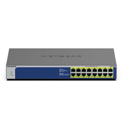 Netgear GS516PP - Switch - unmanaged - 16 x 10/100/1000 (PoE+)