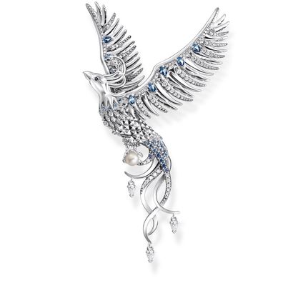 Thomas Sabo Schmuck Anhänger Phönix mit Blauen Steinen PE937-945-7