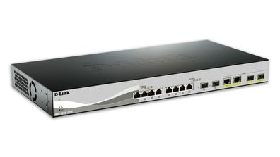 D-Link DXS 1210-12TC - Switch - Smart - 8 x 10GBase-T + 2 x combo 10 Gigabit SF... ->