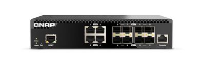 QNAP QSW-M3212R-8S4T - Switch - managed - 4 x 100/1000/2.5G/5G/10GBase-T + 8 x ... ->