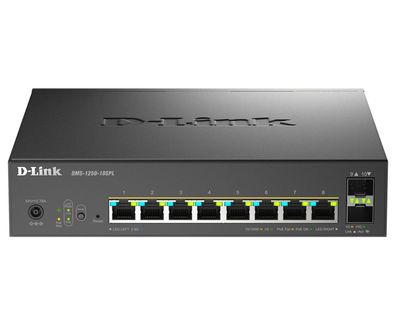 D-Link DMS 1250-10SPL - Switch - L2+ - Smart - 2 x 10/100/1000/2.5G (PoE+ + )