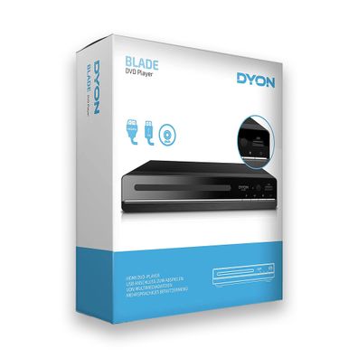 DYON Blade DVD Player mit HDMI und USB Anschluss Mediaplayer Schwarz NEU & OVP