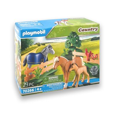 Playmobil 70266 Country Reiterhof Pferdekoppel Pferde NEU & OVP