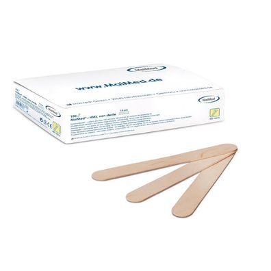 MaiMed-Holzmundspatel-steril, 1x100 St/Box