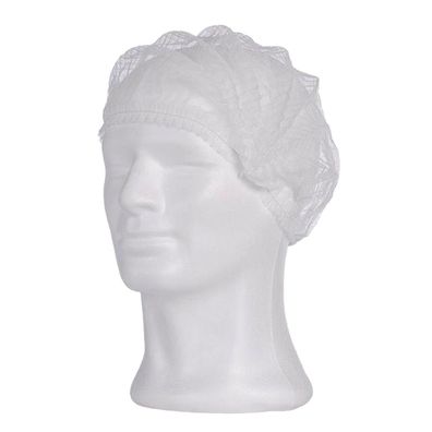 Med Comfort PP-Klipphauben, weiß, Durchmesser 52cm, 100 St/Btl