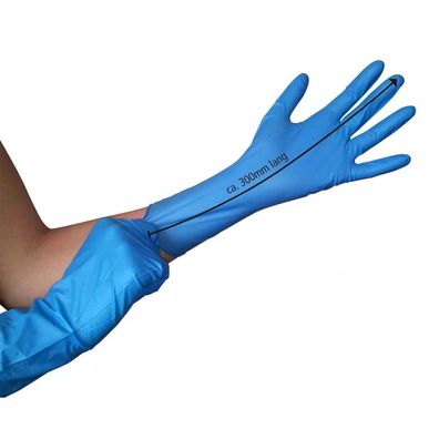 Med-Comfort Blue 300 Nitril Handschuhe, ungepudert, blau, Gr. L, unsteril, 100 St/Box