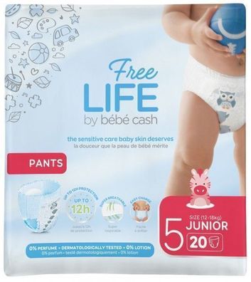 BBCash Freelife Pants, Junior, 12-17kg, rot, 8x20 St/Krt