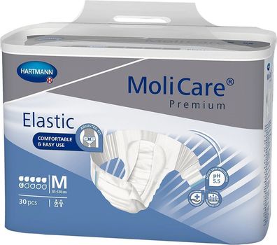 MoliCare Premium Elastic, 6 Tropfen, Gr. M, 30 St/Btl