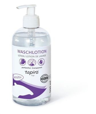 TAPIRA Top Waschlotion sensitiv, parfümfrei, transparent, 500ml Pumpspender