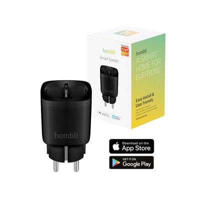 Smart Socket EU Schwarz Stecker Hombli