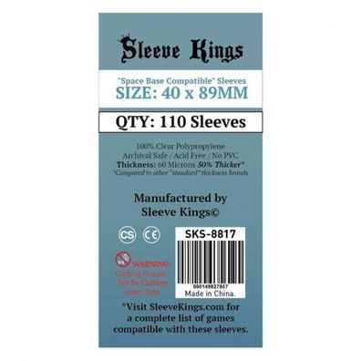 Space Base Compatible Sleeves (110 Stück) 40x89mm - 8817 - Kartenhüllen