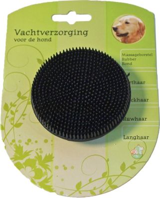 Hundegummi Massagebürste rund Fellpflege Gebr de boon