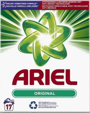 Ariel Original Waschpulver für 17 Waschladungen, 1,105 kg