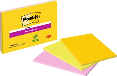 Post-it® SuperSticky 6445-3SS-EU Haftnotizblock Super Sticky Meeting Notes - 152